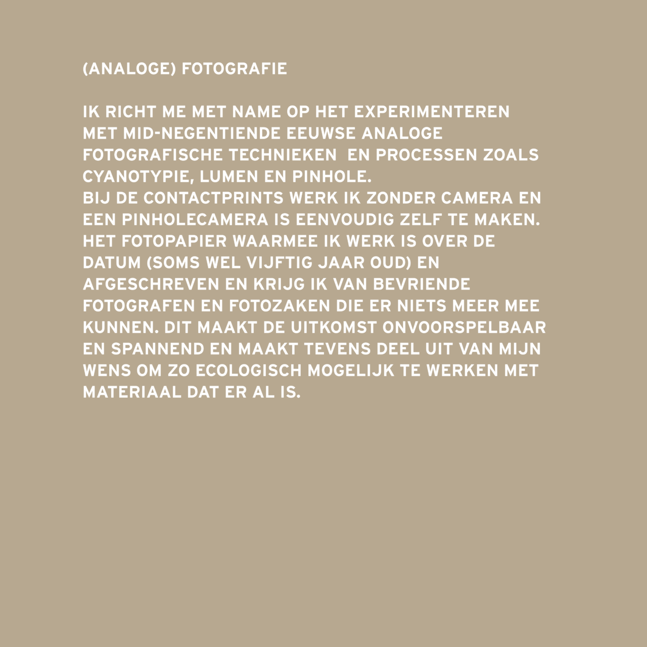 Analoge Fotografie 2024